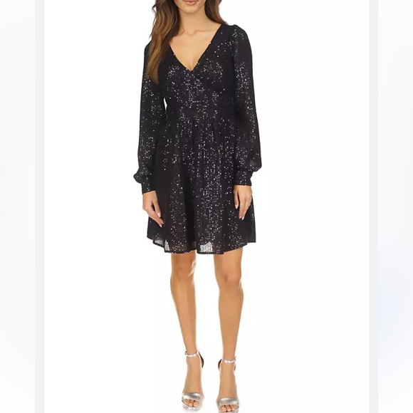 NEW Piombo Black Sequent Dress - Picture 10 of 10